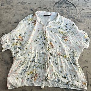 Zara Woman Floral top XL